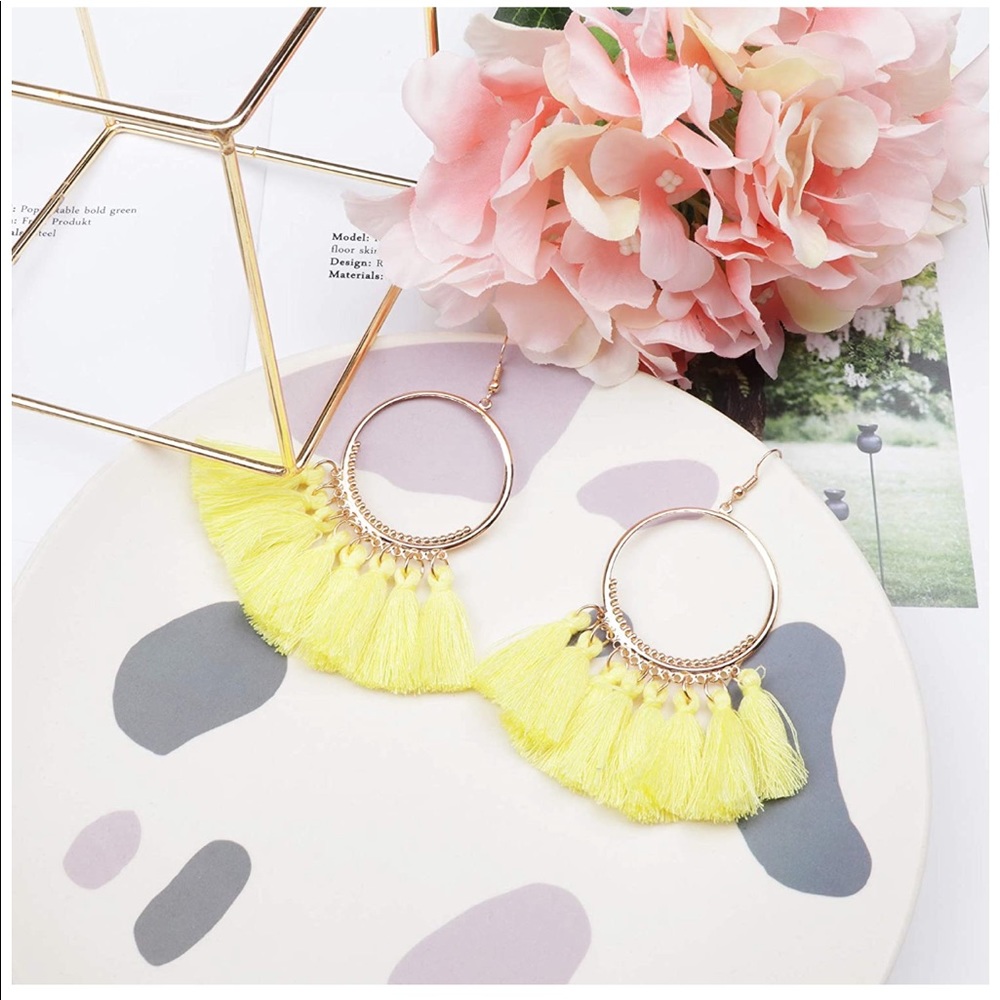 NEW•TCB•HERE COMES THE SUN BOHO CHIC EARRINGS•NWT